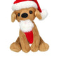 Plushland Xmas Pawpal with Santa Hat Stuffed Animals Plush Puppet Dog 8 Inches for Kids - A Perfect Christmas Day Gift on This Holiday for Babies (New Christmas Dog Assortment)