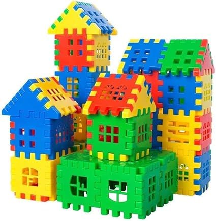 Fasmart House Block Building Blocks For Kids, Fun And Educational, Pack Of 2