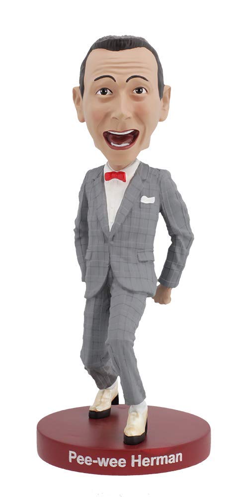 Royal Bobbles Pee Wee Herman Bobblehead Statue - 8 Inch Painted Polyresin Collectible