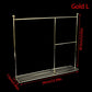 Eledoll 1:6 Dollhouse Furniture Clothes Hanger Clothing Rack Golden Metal Stand Wardrobe 1/6 With 20 Hangers For The 12'' Fashio