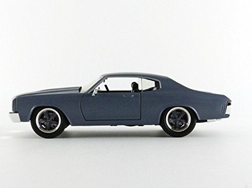 Jada Toys Fast & Furious Diecast '70 Chevy Chevelle Ss Vehicle (1:24 Scale),Matte Grey