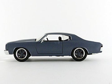 Jada Toys Fast & Furious Diecast '70 Chevy Chevelle Ss Vehicle (1:24 Scale),Matte Grey