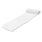 TRC Recreation Sunsation 1.75  Thick Vinyl Coated Foam Swimming Pool Float Mat mature-themed Lounger with Built-In Roll Pillow  White