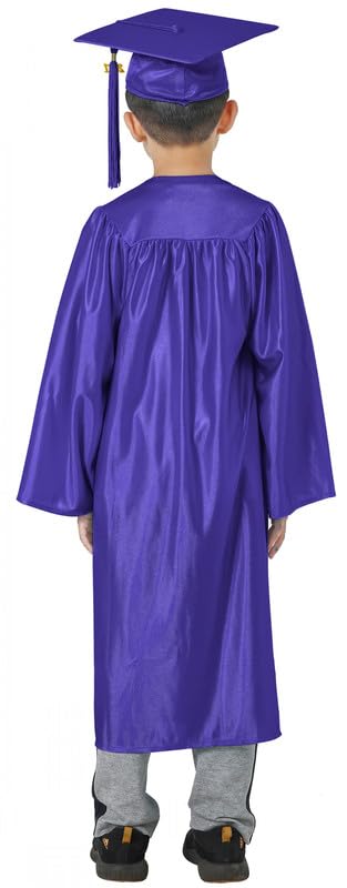 Graduatepro Kindergarten Graduation Cap And Gown Package Class Of 2025 For Kids With Stole Certificate As Party Gift Purple 33