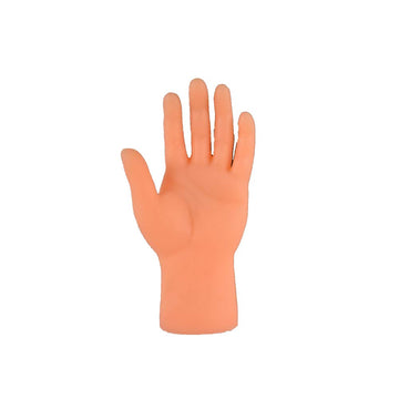 Set of 5 NOVELTY GIANT Small Rubber Hand Finger Puppets - Fun, Colorful Toys for Kids, Party Favors, and Storytelling Activities