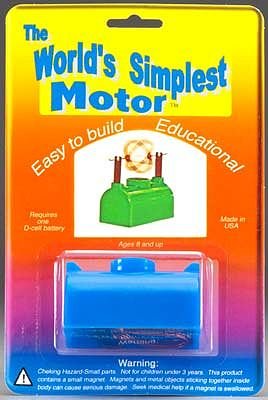 TEDCO Simplest Motor Kit for Ages 8+, Assorted Colors, Model 10103