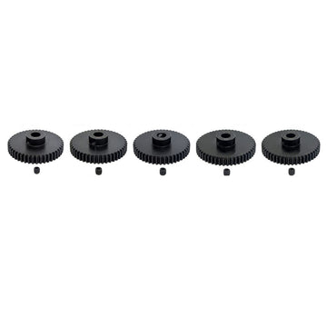 KingVal Replacement 5PCS M1 8mm 45T 46T 47T 48T 49T Steel Pinion Motor Gear Compatible with 1/5 RC Car Brushed Brushless Motor