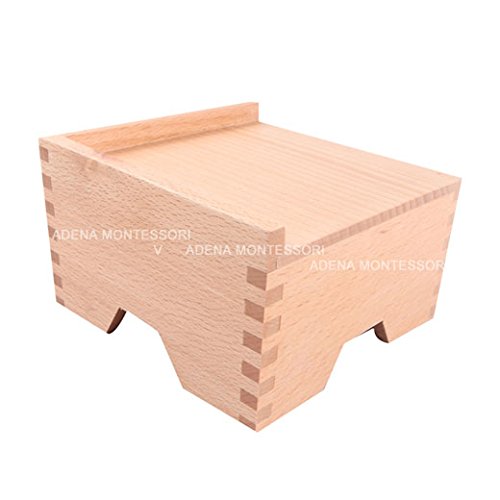 Adena Montessori Pink Tower Stand - Wooden Educational Toy - Model A041 - Engaging Learning Aid for Children