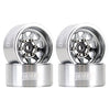 INJORA 1.0 Beadlock Wheel Stamped Steel Beadlock Deep Dish 1.0'' Wheels for 1/18 TRX4M Axial SCX24 Gladiator Deadbolt Bronco C10