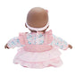 Madame Alexander 14-Inch Baby Cuddles Doll With Bottle, Pink Floral, Dark Skin Tone
