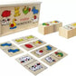 Primefair Baby Toys Beech Wood Animal Domino Solitaire Domino Wooden Toys Educational Blocks Baby Early Learning Toys Birthday G