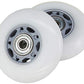 Ripstik Casterboard Replacement Wheel Set 76 Mm W/ Bearings (Silver-Gray/White)