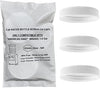 SANITRO Threaded Screw-On Caps for 3 & 5 Gallon Water Bottles, 53mm, White, Glass, 3 Pack