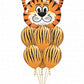 My Party Suppliers Tiger Zebra Theme Jungle Safari Animals Head Foil Latex Balloons Birthday Party Decorations Baby Shower Set 
