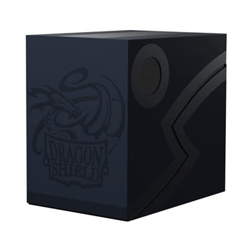 Dragon Shield Deck Box – Dragon Shield Double Shell: Midnight Blue/Black - Mtg Card Sleeves Are Smooth & Tough - Compatible With Pokemon & Magic The Gathering Cards