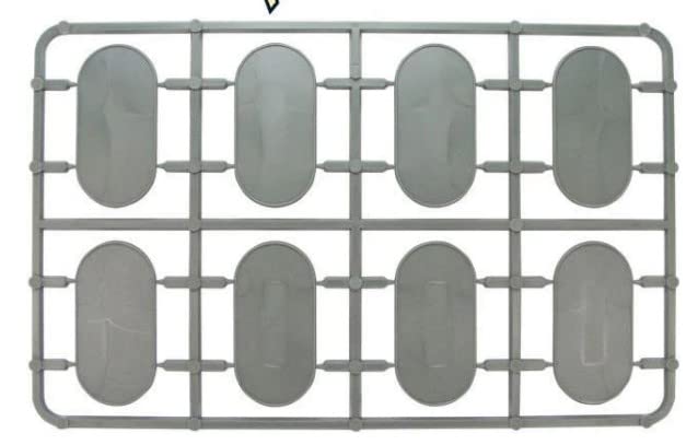 Warlord Games Mixed Pack of Plastic Round Bases for Miniatures - 25, 40 & 60mm, Multicoloured, Model WG-BASE-30