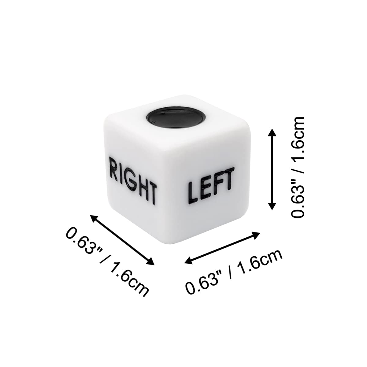Left Right Center Dice Only 12 Dices Left Right Center Dice Game Prime Dice Only( six Sided ,16mm Standard Size, Easy to Grip)