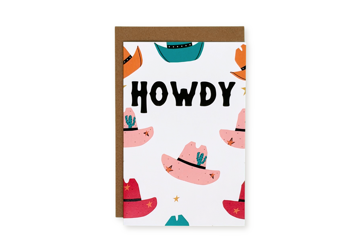 Howdy Greeting Card