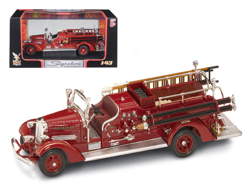 1938 Ahrens Fox VC Fire Engine Red 1/43 Diecast Model Car by Road Signature