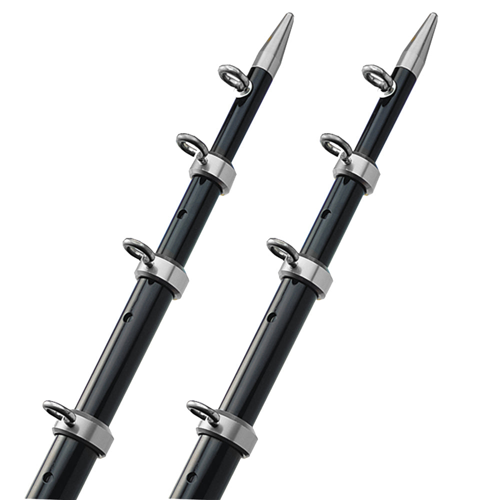 TACO 15 Telescopic Outrigger Poles HD 1-½ - Black/Silver