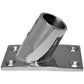 Whitecap ⅞ O.D. 60° Rectangle Base SS Rail Fitting