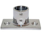 Whitecap ⅞ O.D. 90° 2-Hole Rectangle Base SS Rail Fitting