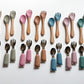 Silicone and Wooden Spoon & Fork Set