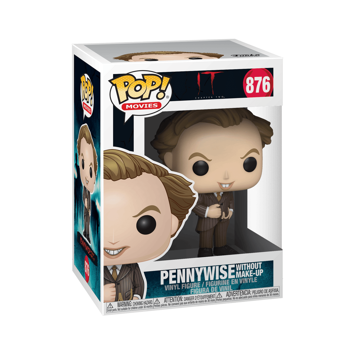 Pennywise Without Make-Up #876 Funko Pop! Movies IT The Movie
