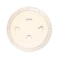 Beckson 8 Smooth Center Screw-Out Deck Plate - Beige