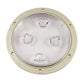 Beckson 8 Clear Center Screw-Out Deck Plate - Beige