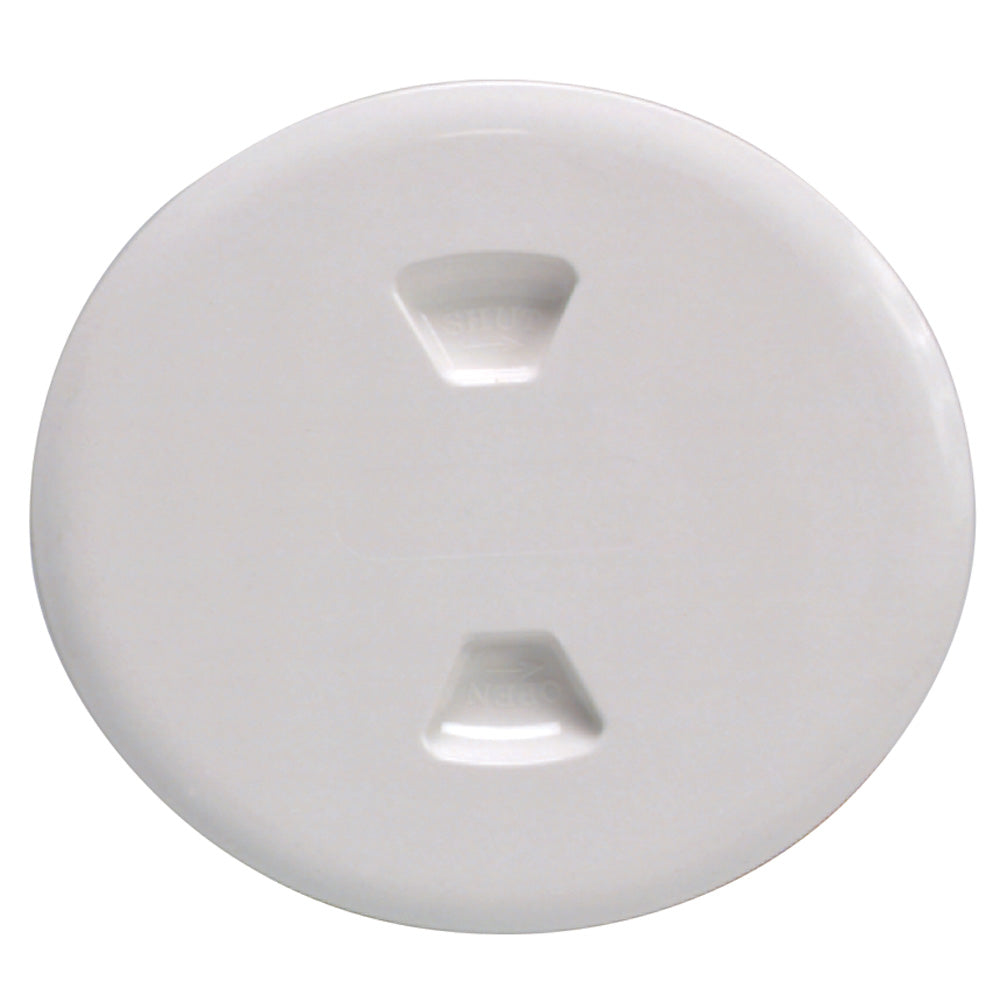 Beckson 5 Twist-Out Deck Plate - White
