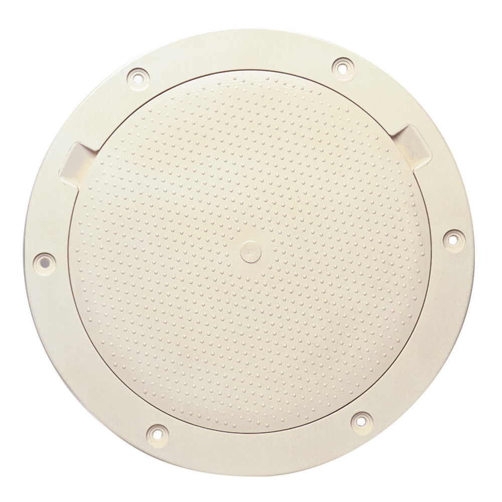 Beckson 8 Non-Skid Pry-Out Deck Plate - Beige