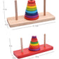 Large Hannoy Tower Wooden 8-Layer 8-Layer Educational Children Hanrota Toy for Primary School Students Logical Thinking Training