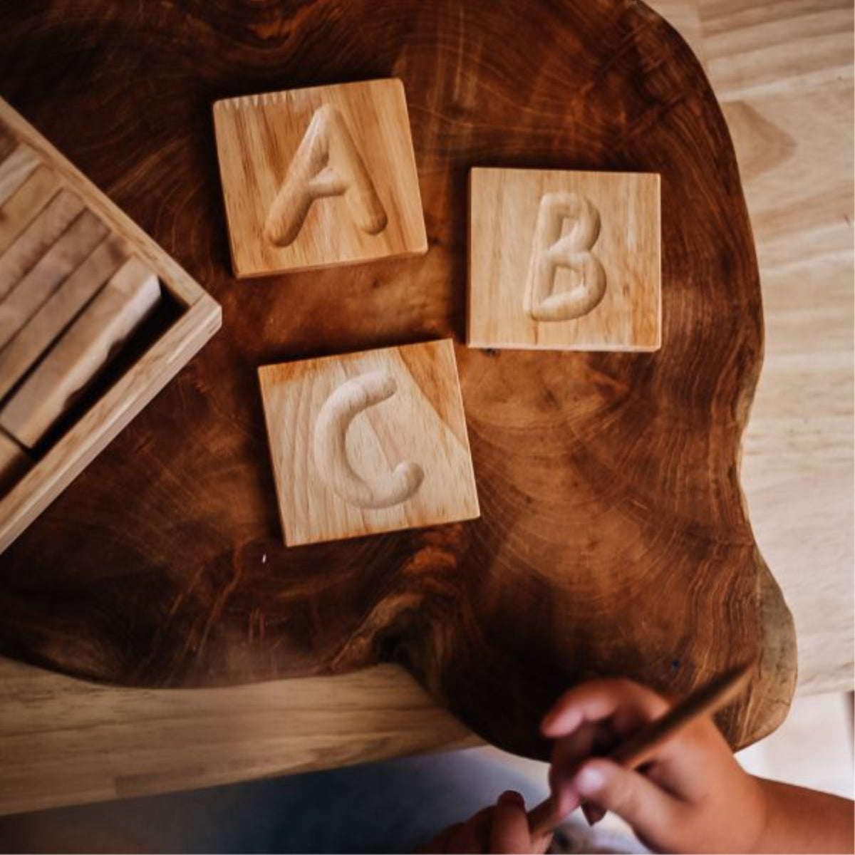 Capital Letter Spelling Tiles