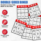 Assistex Large Text Bingo Games for Seniors – 11 Double Sided Board Games for Dementia Patients – Easy to Hold Alzheimer's Games