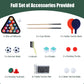4 in 1 Combo Game Table Set with Billiards