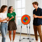 4 in 1 Throwing Target Set Kids Throwing Game with Bristle Target and 3 Throwing axes