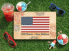 4th of July Solid Maple Wood Serving Board Platter - 11" x 16" | Made in the USA 🇺🇸