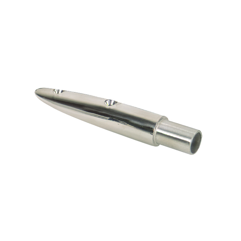 Whitecap 16-1/2° Rail End (End-Out) - 316 Stainless Steel - 7/8 Tube O.D.