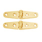 Whitecap Strap Hinge - Polished Brass - 4 x 1 - Pair