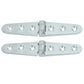 Whitecap Strap Hinge - CP/Brass - 6 x 1-1/8 - Pair
