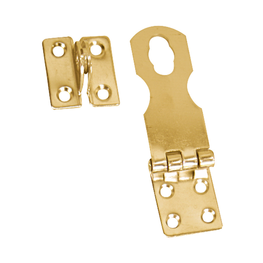 Whitecap Swivel Safety Hasp - Polished Brass - 1 x 3