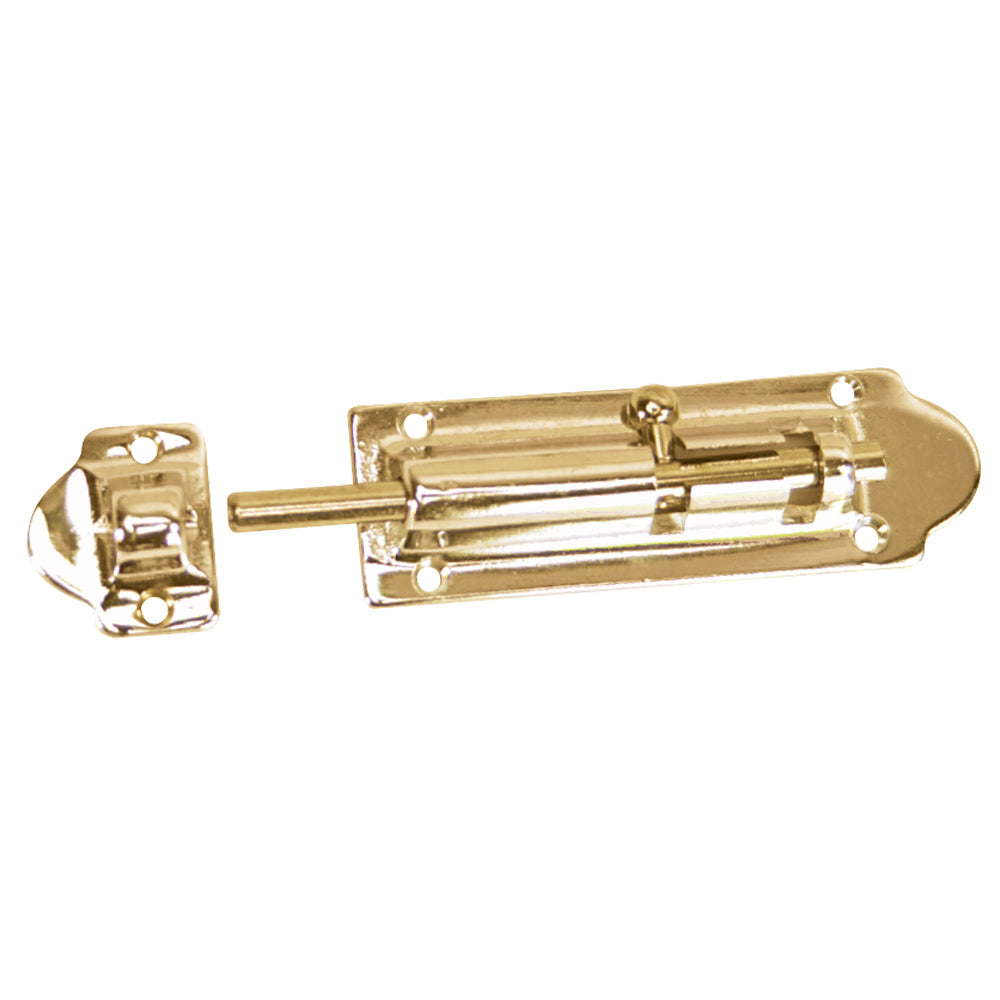 Whitecap Barrel Bolt - Polished Brass - 2-1/2