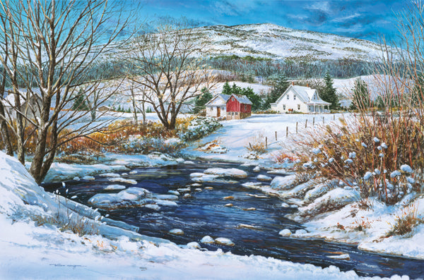 Heritage Puzzle Below The Foothills Jigsaw Puzzle By William Mangum (1000-Piece)