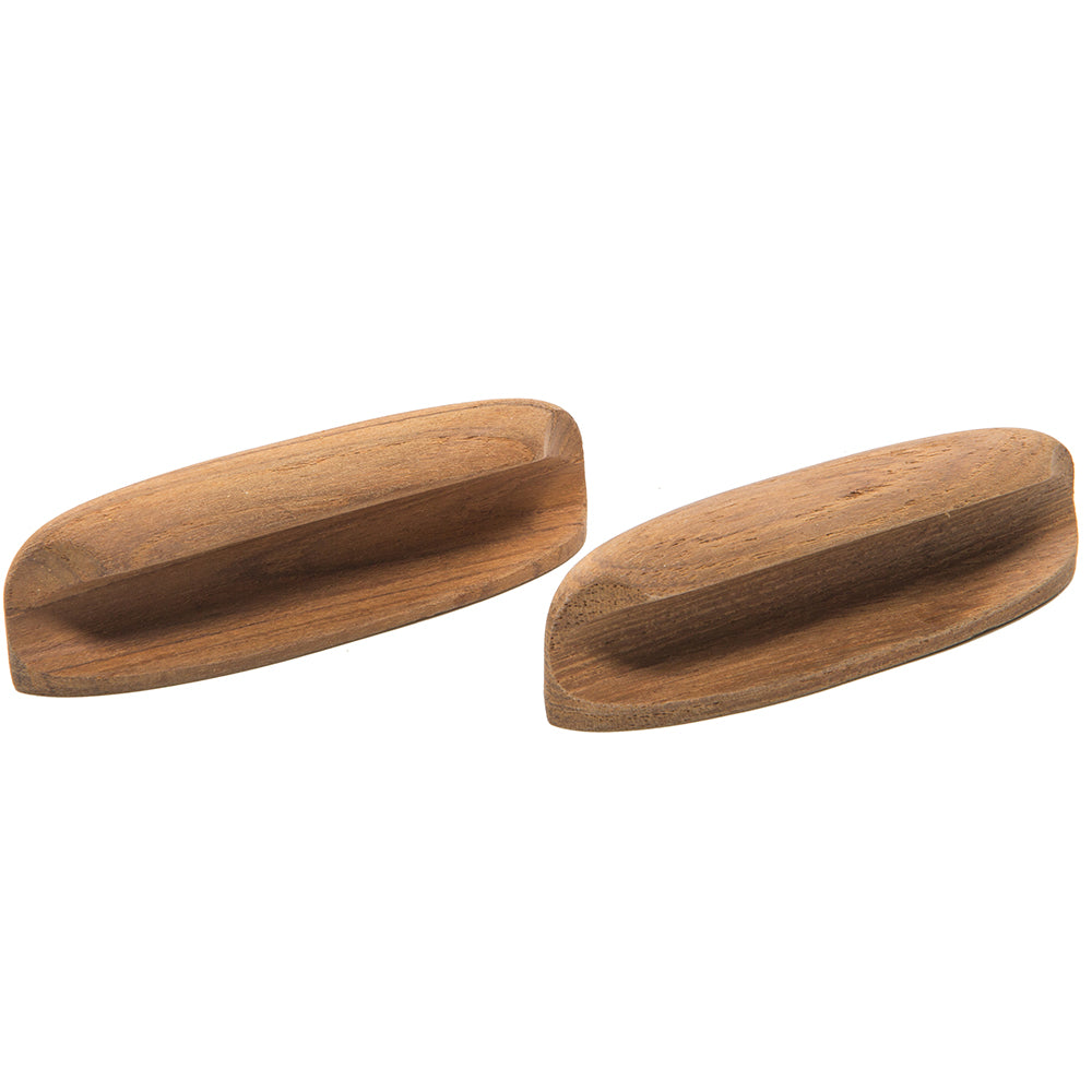 Whitecap Teak Oval Drawer Pull - 4L - 2 Pack