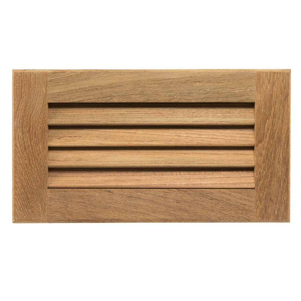 Whitecap Teak Louvered Insert - 6-3/8 x 11-3/16 x 3/4