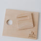 Children's Wooden Cutting Board Set with  Fruit Knife