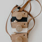 Wood & Leather camera/play camera/wooden play camera/toddler camera
