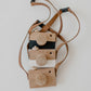 Wood & Leather camera/play camera/wooden play camera/toddler camera