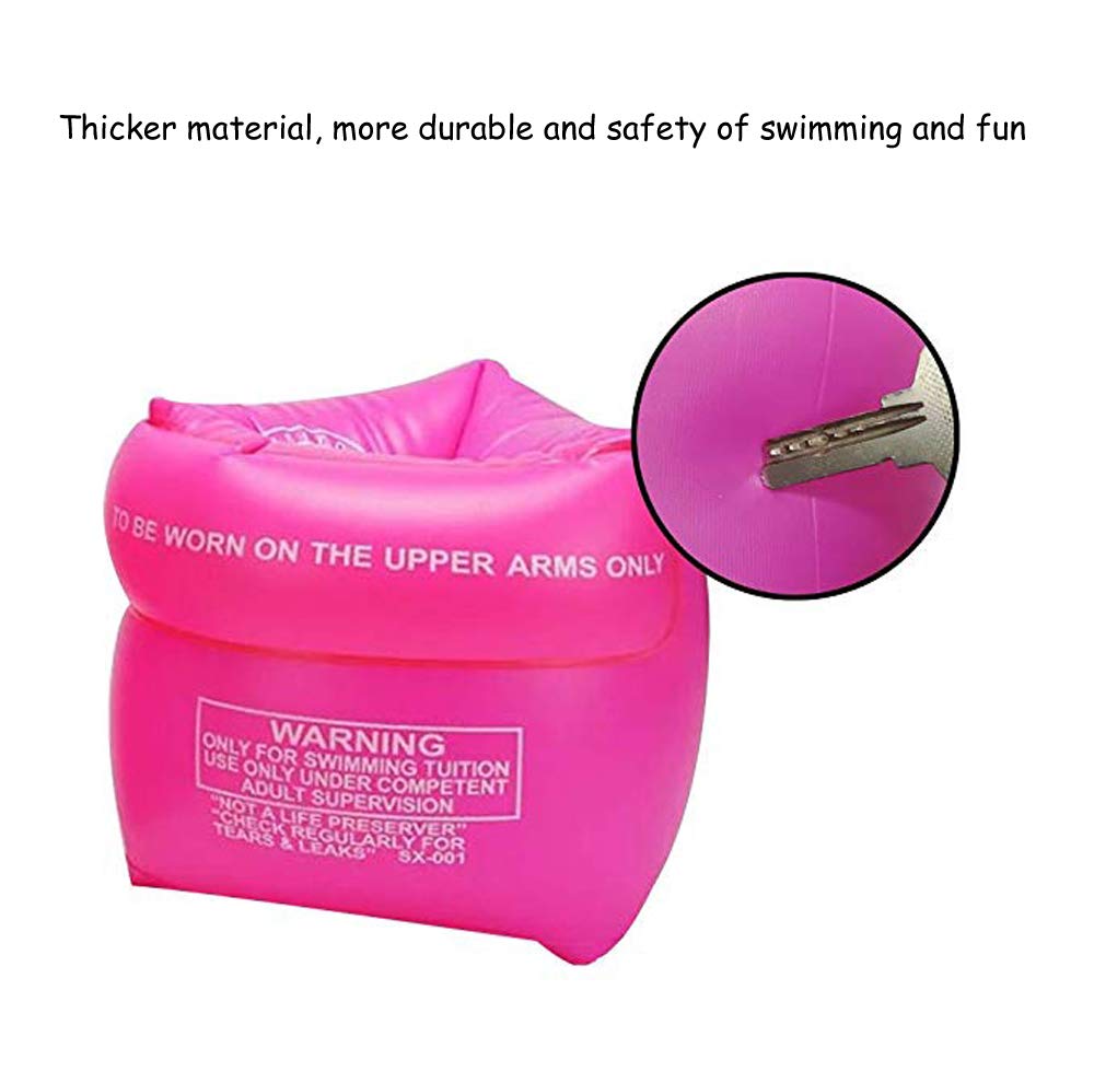 Inflatable Arm Floaties For Kids 6-12Yrs, Swimmies For Toddlers Age 1-3-5-7, Water Wings For Kids Toddler Adults 30-50-90-150 Lbs, Pvc Arm Floaties For Pool Swim Ring Float Sleeves